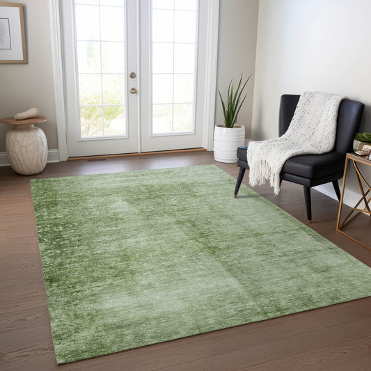 Addison Rugs Chantille ACN1884AL 8 x 10 (ft) Loomed Polyester Aloe Rectangular Indoor/Outdoor Geometric Machine washable Pet Friendly Area rug