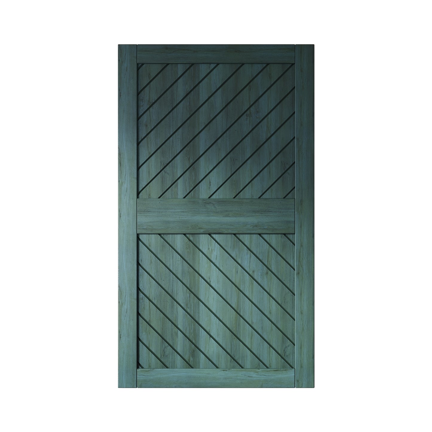 HOMACER 42-in x 84-in Royal Pine Prefinished Non-standard Pine Wood Solid core Single Barn Door (Hardware Not Included)