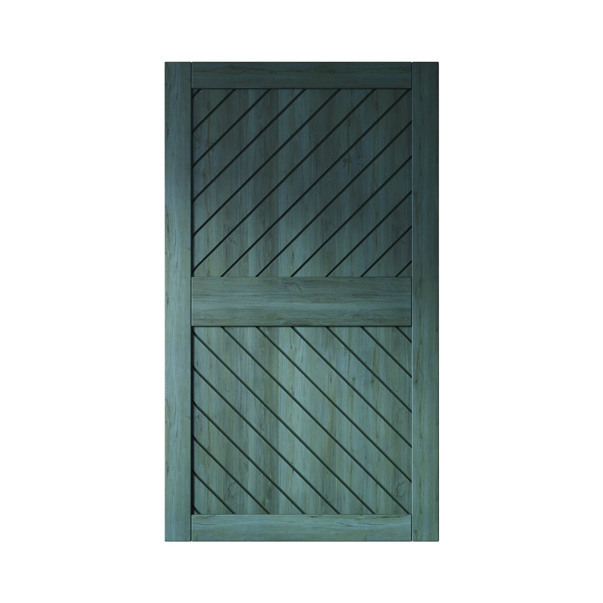 HOMACER 42-in x 84-in Royal Pine Prefinished Non-standard Pine Wood Solid core Single Barn Door (Hardware Not Included)