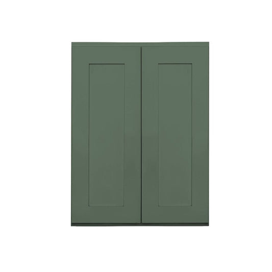 RELIABILT Monroe 30-in W x 36-in H x 12-in D Basil Green Wall Ready to Assemble (RTA) Plywood Cabinet Recessed Panel Shaker