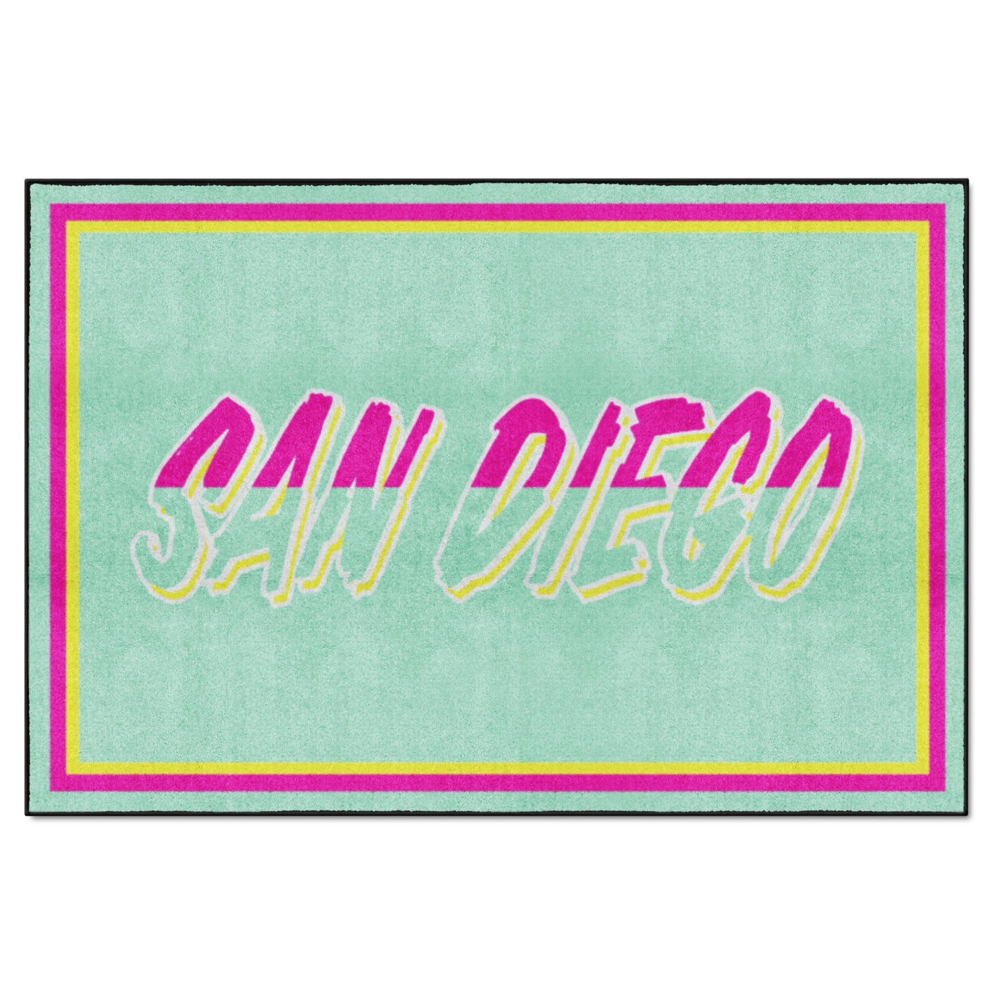 FANMATS 5 x 8 (ft) Nylon Mint Rectangular Indoor Area rug