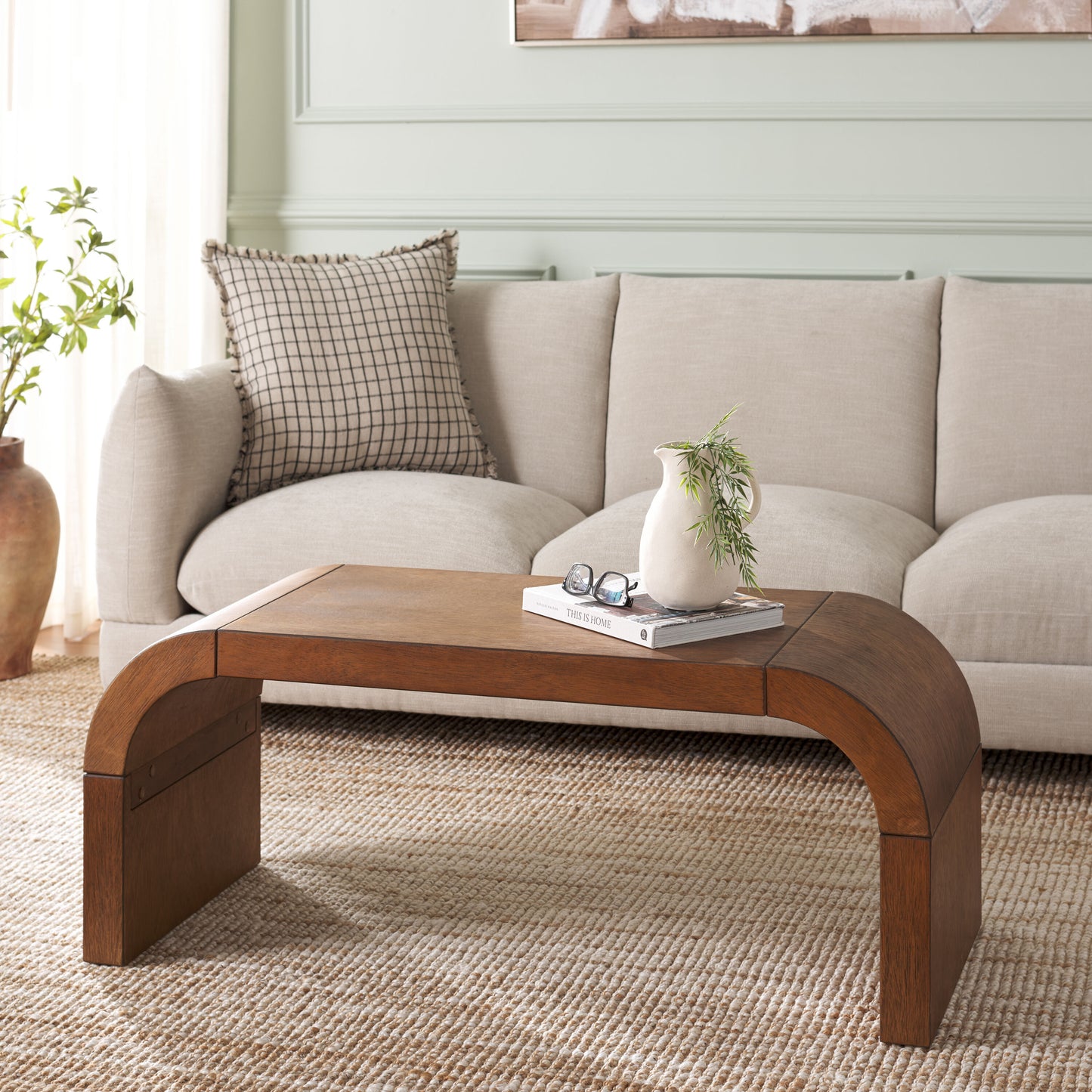 Safavieh Modern Wood Nc Coating 45-in W x 18-in H Coffee Table
