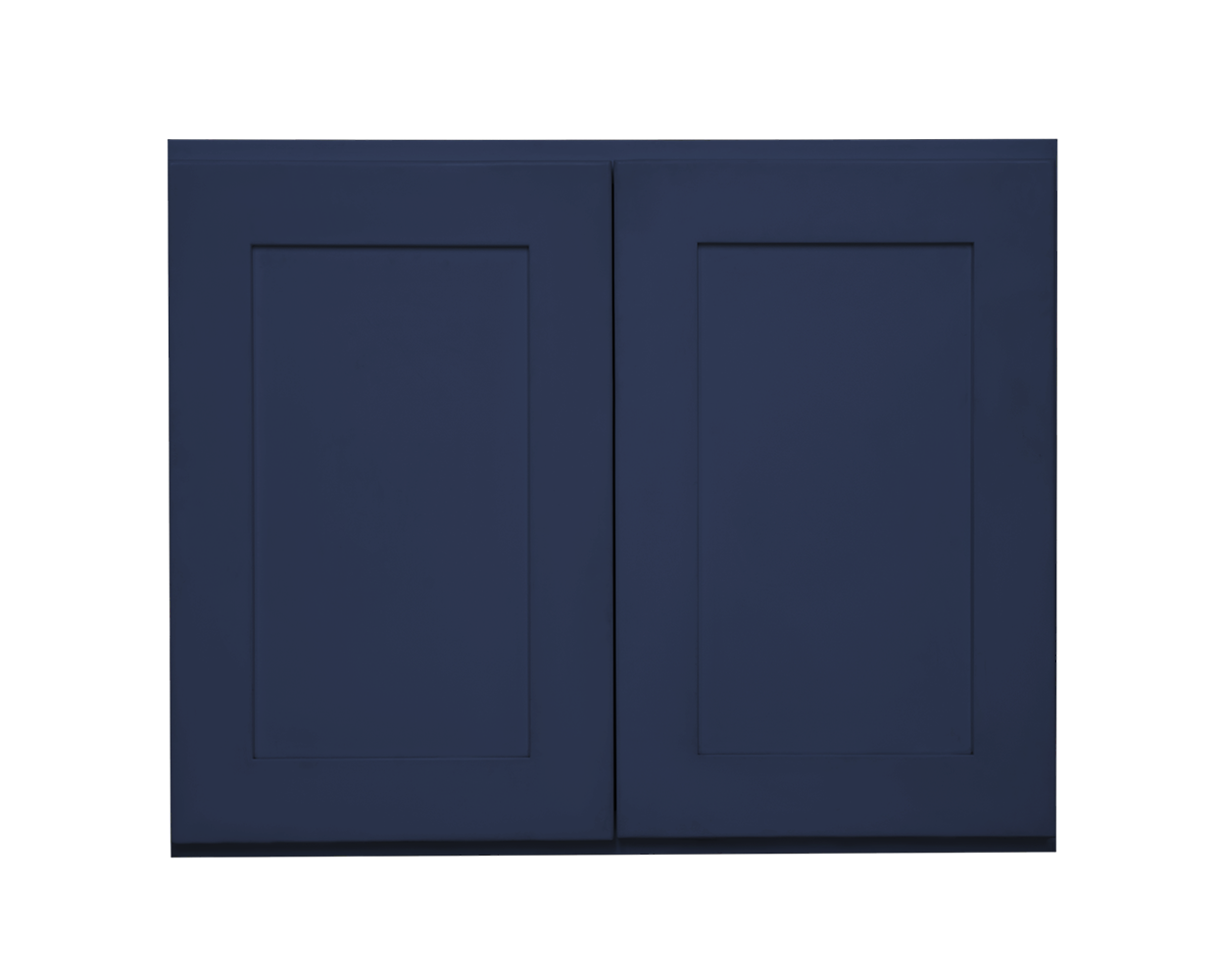 RELIABILT Creston 30-in W x 24-in H x 12-in D Navy Blue Wall Ready to Assemble (RTA) Plywood Cabinet Recessed Panel Shaker