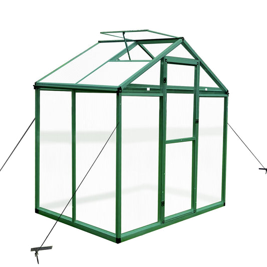 Bayfeve 4-ft L x 6-ft W x 7.2-ft H Green Greenhouse