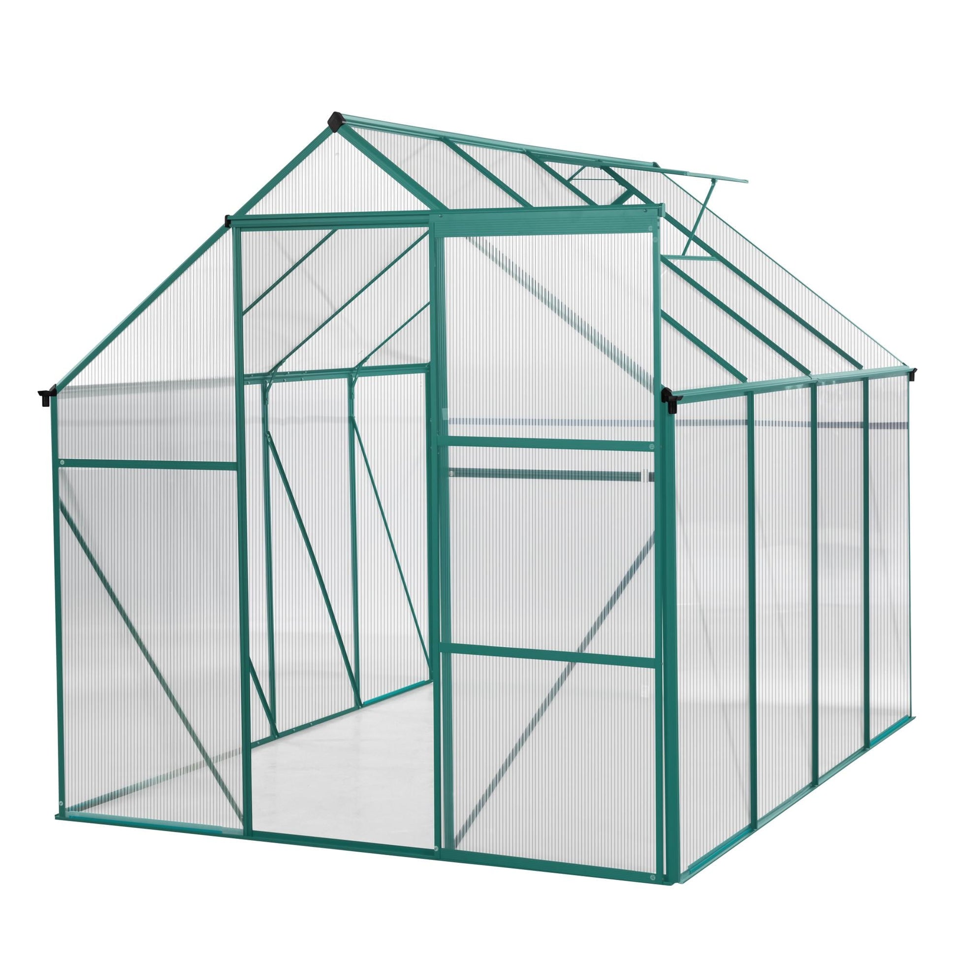 Bayfeve 8-ft L x 6-ft W x 6.4-ft H Green Greenhouse