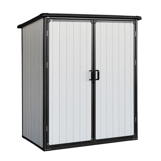 Bayfeve 5-ft x 3-ft White Lean-to Resin Storage Shed