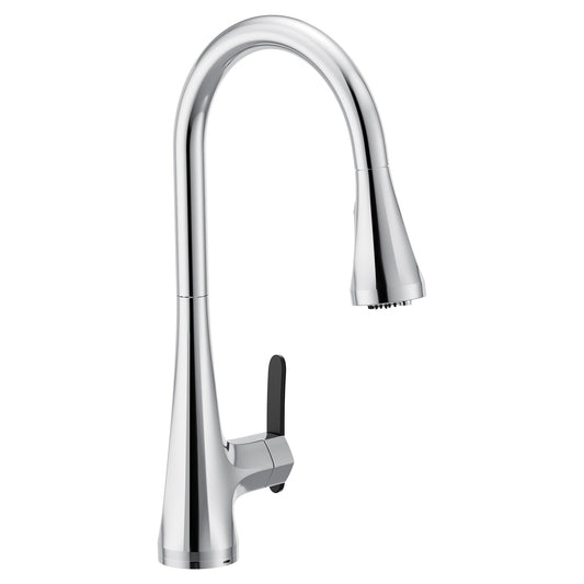 Moen Sinema Chrome Single Handle Deck-mount Pull-down Kitchen Faucet with Sprayer