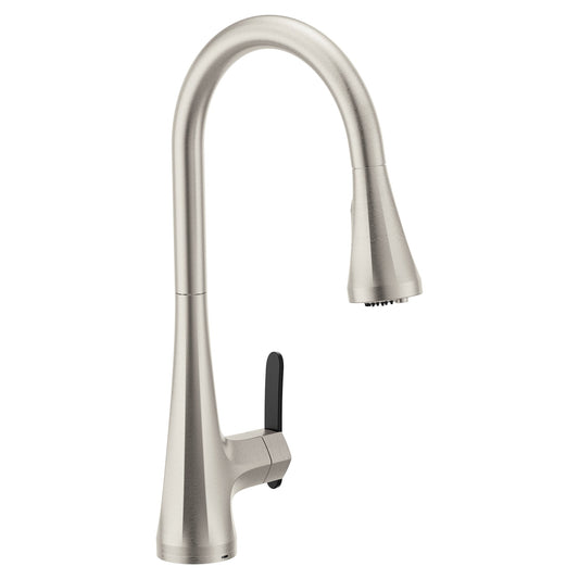 Moen Sinema Spot Resist Stainless Single Handle Deck-mount Pull-down Kitchen Faucet with Sprayer