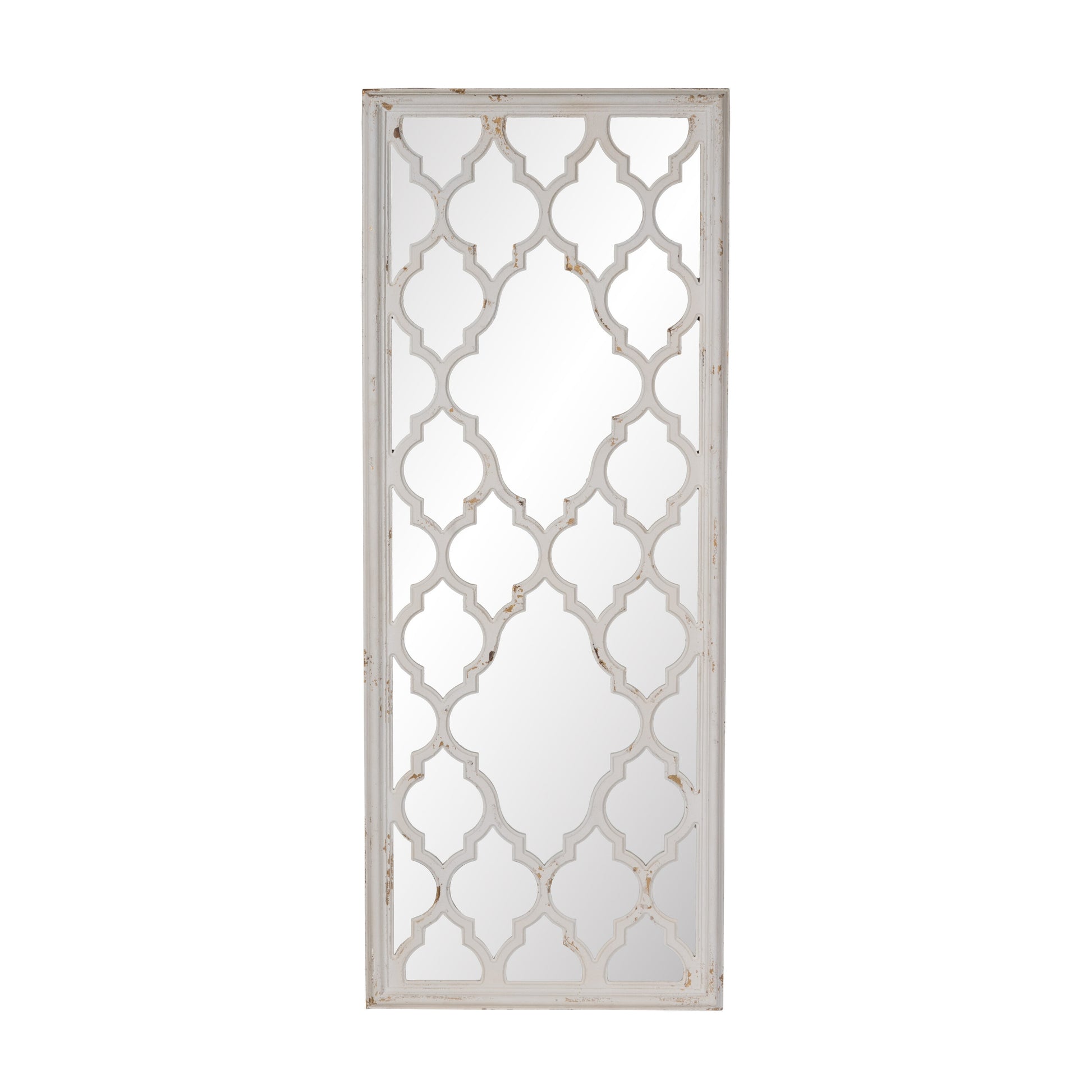 CESICIA 24-in W x 60-in H Rectangle White Framed Wall Mirror