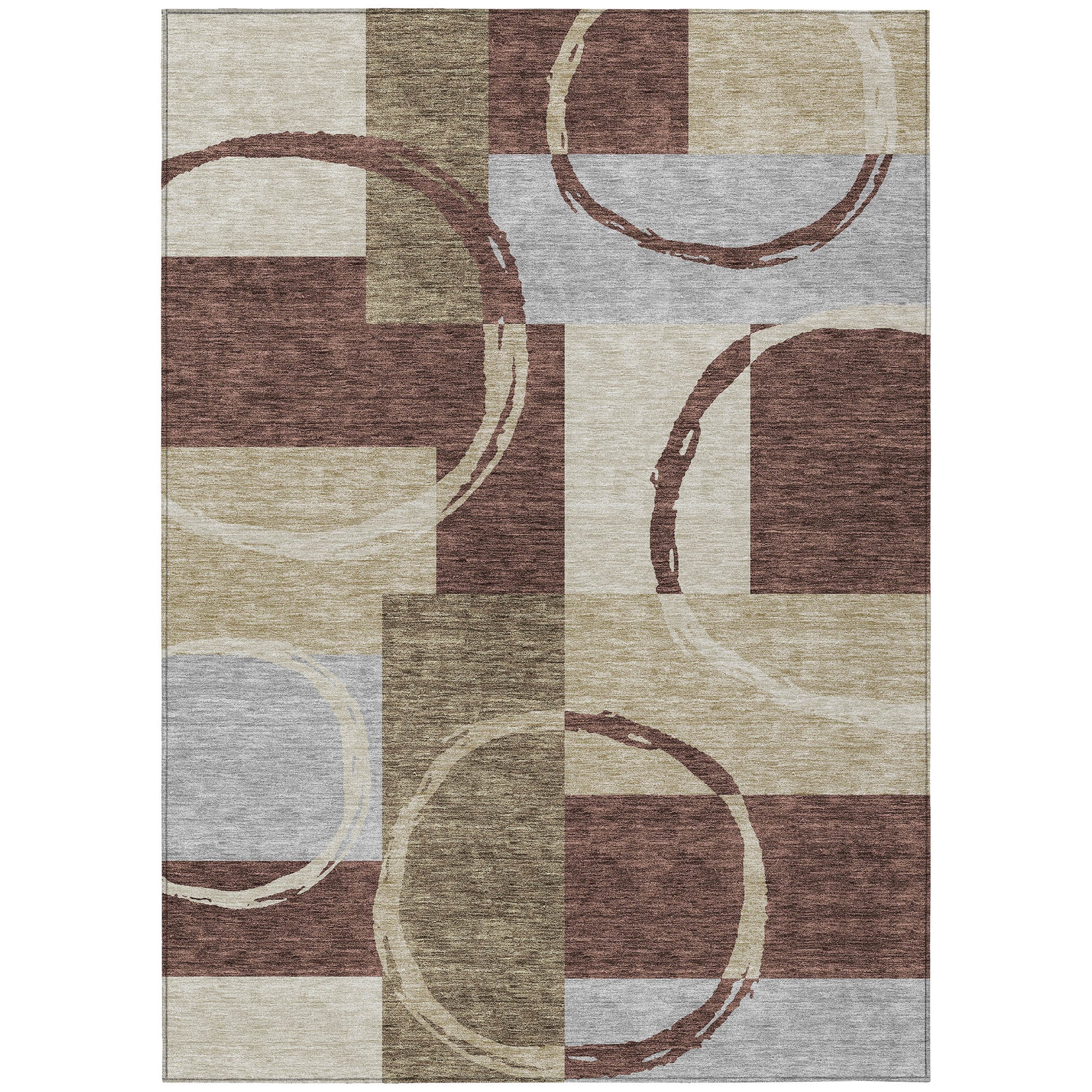 Addison Rugs Chantille ACN943BR 8 x 10 (ft) Loomed Brown Rectangular Indoor/Outdoor Machine washable Pet Friendly Area rug