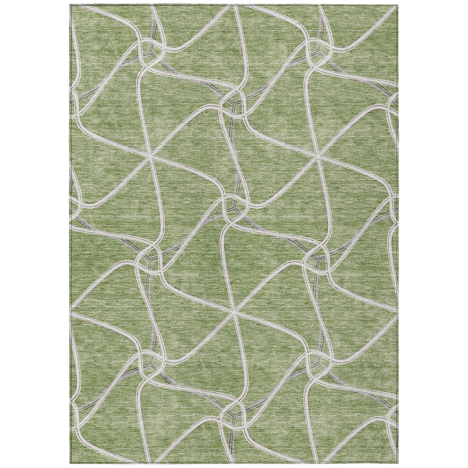 Addison Rugs Chantille ACN948AL 8 x 10 (ft) Loomed Polyester Aloe Rectangular Indoor/Outdoor Machine washable Pet Friendly Area rug