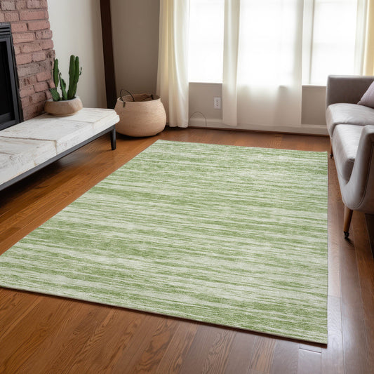 Addison Rugs Chantille ACN951AL 9 x 12 (ft) Loomed Polyester Aloe Rectangular Indoor/Outdoor Machine washable Pet Friendly Area rug