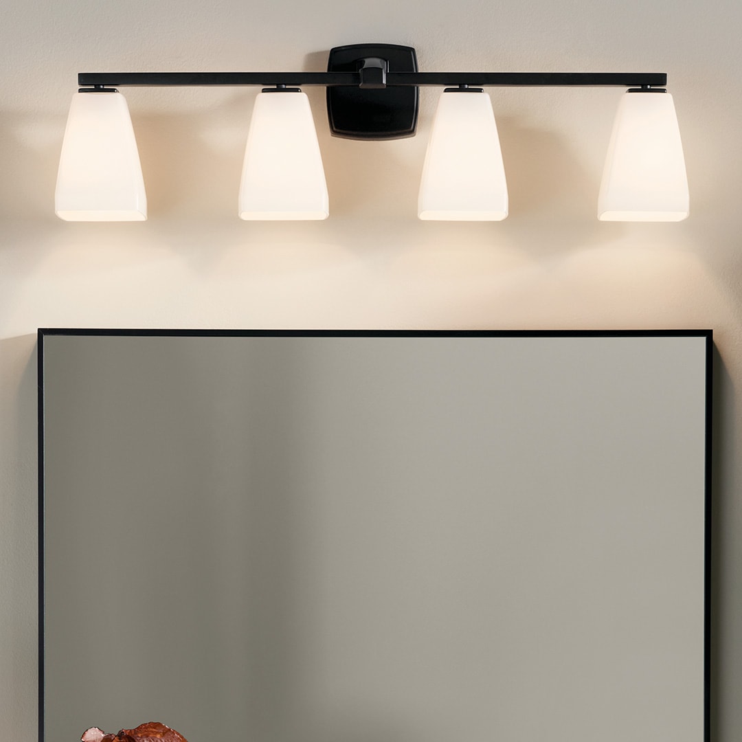 Kichler Marant 33.25-in 4 Light Black Modern/contemporary Bathroom Vanity light
