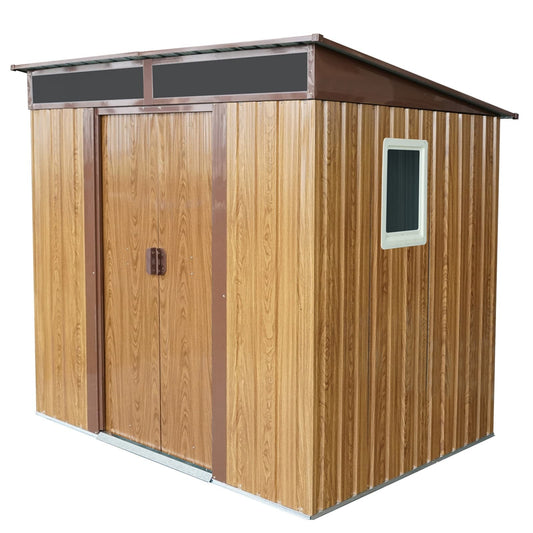 ToolCat 6.1-ft x 5.1-ft Galvanized steel Metal Storage Shed