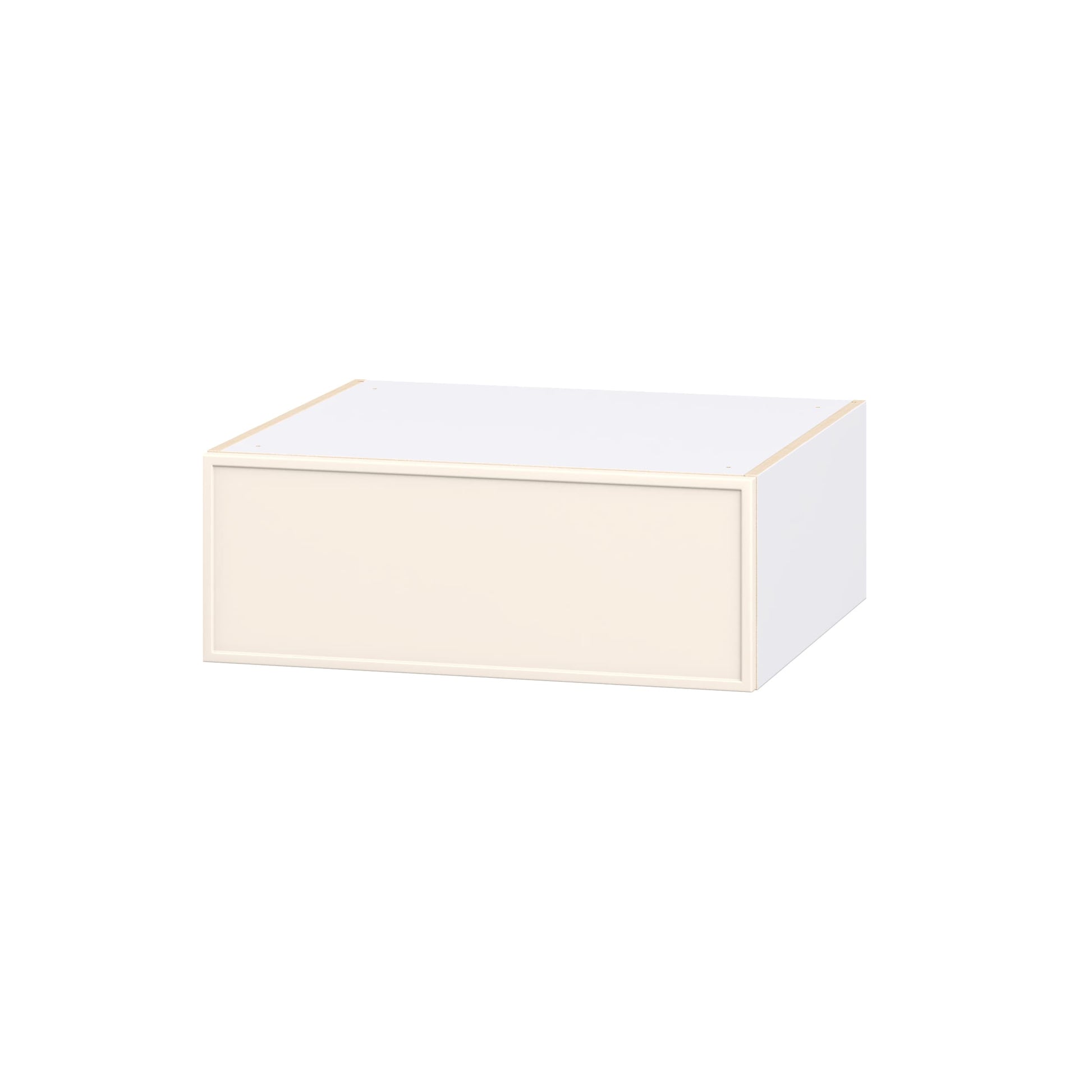 Hugo&Borg Chapel Hill 27-in W x 10-in H x 24.16-in D Washed Linen Wall Fully Assembled Cabinet Flat Panel Slim shaker