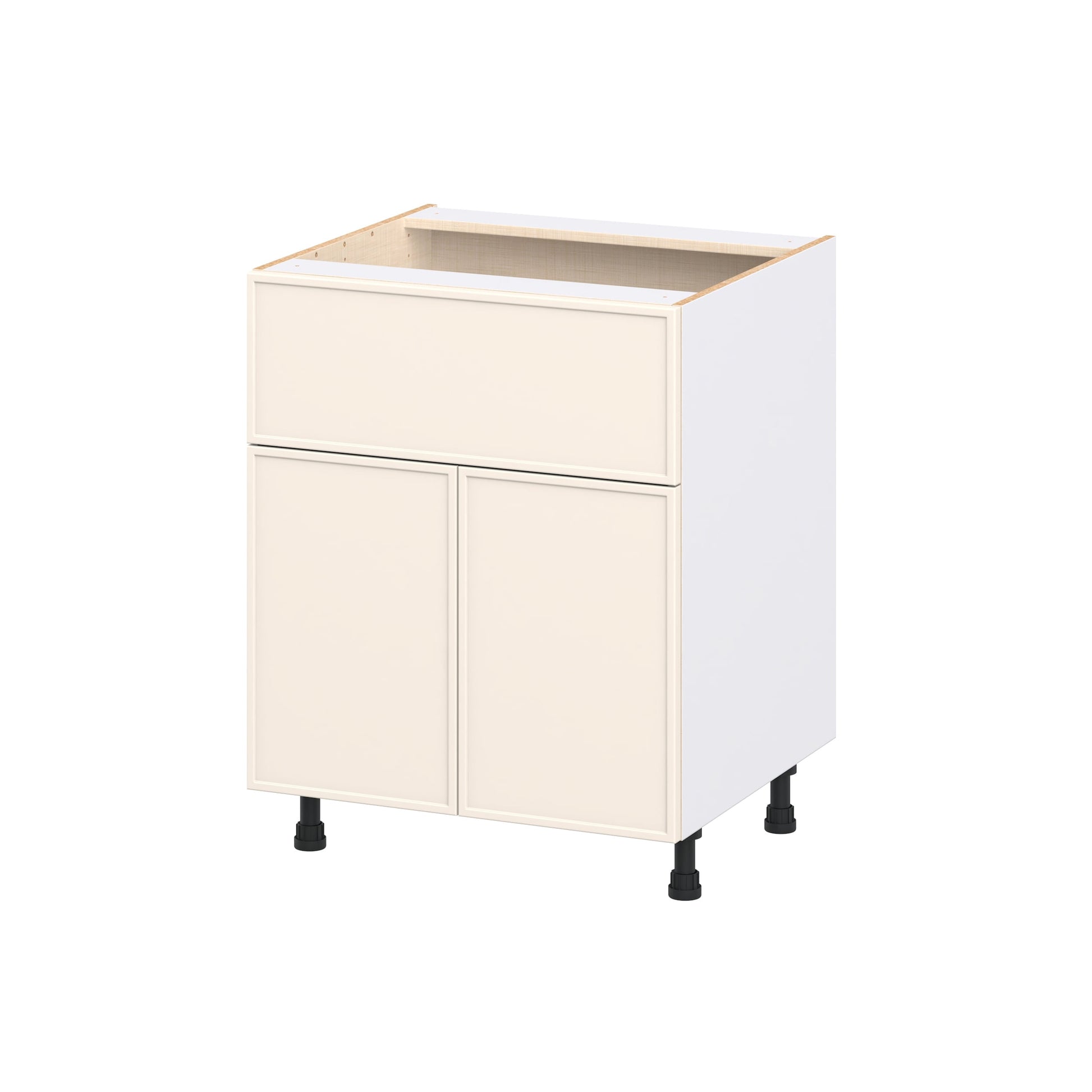 Hugo&Borg Chapel Hill 27-in W x 34.5-in H x 24.66-in D Washed Linen Base Fully Assembled Cabinet Flat Panel Slim shaker