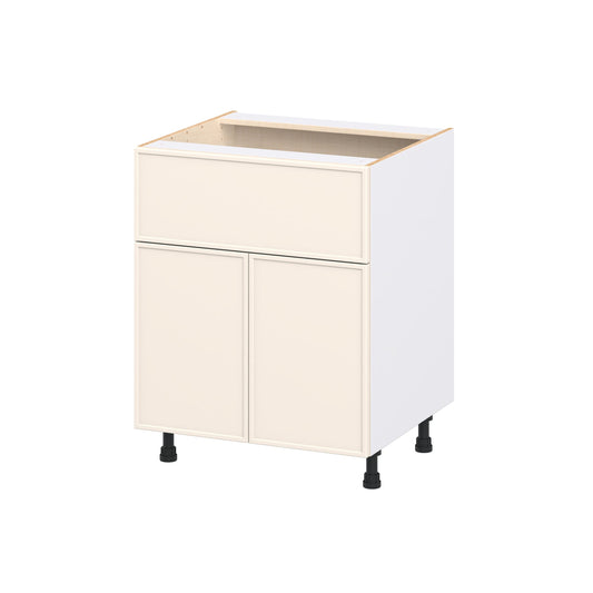 Hugo&Borg Chapel Hill 27-in W x 34.5-in H x 24.66-in D Washed Linen Base Fully Assembled Cabinet Flat Panel Slim shaker