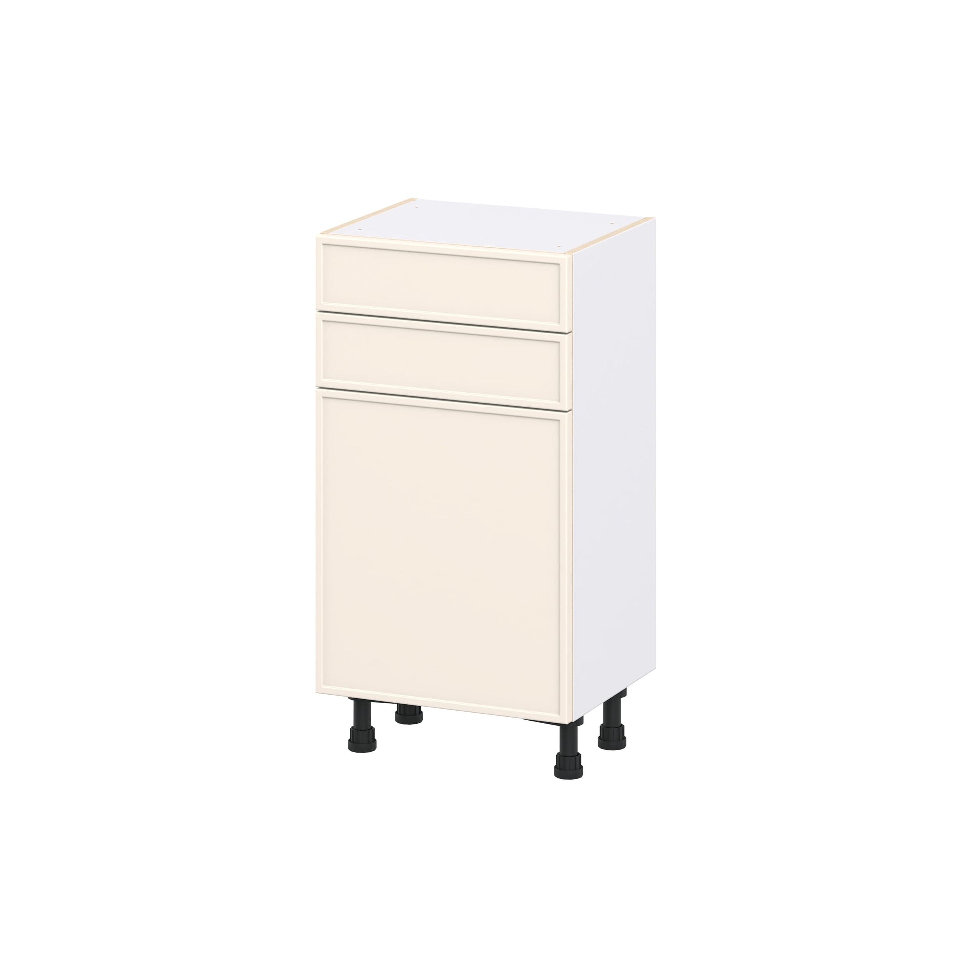 Hugo&Borg Chapel Hill 18-in W x 34.5-in H x 14.91-in D Washed Linen 2 -Drawers Base Fully Assembled Cabinet Flat Panel Slim shaker