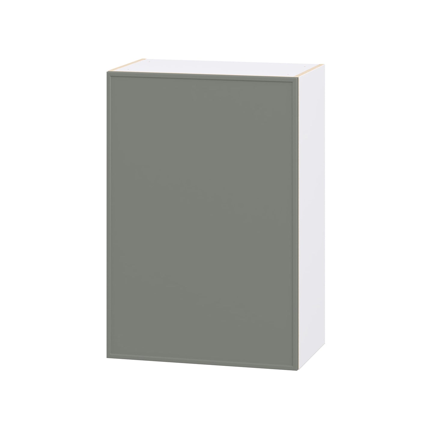 Hugo&Borg Concord 24-in W x 35-in H x 14.91-in D Moss Green Wall Fully Assembled Cabinet Flat Panel Slim shaker