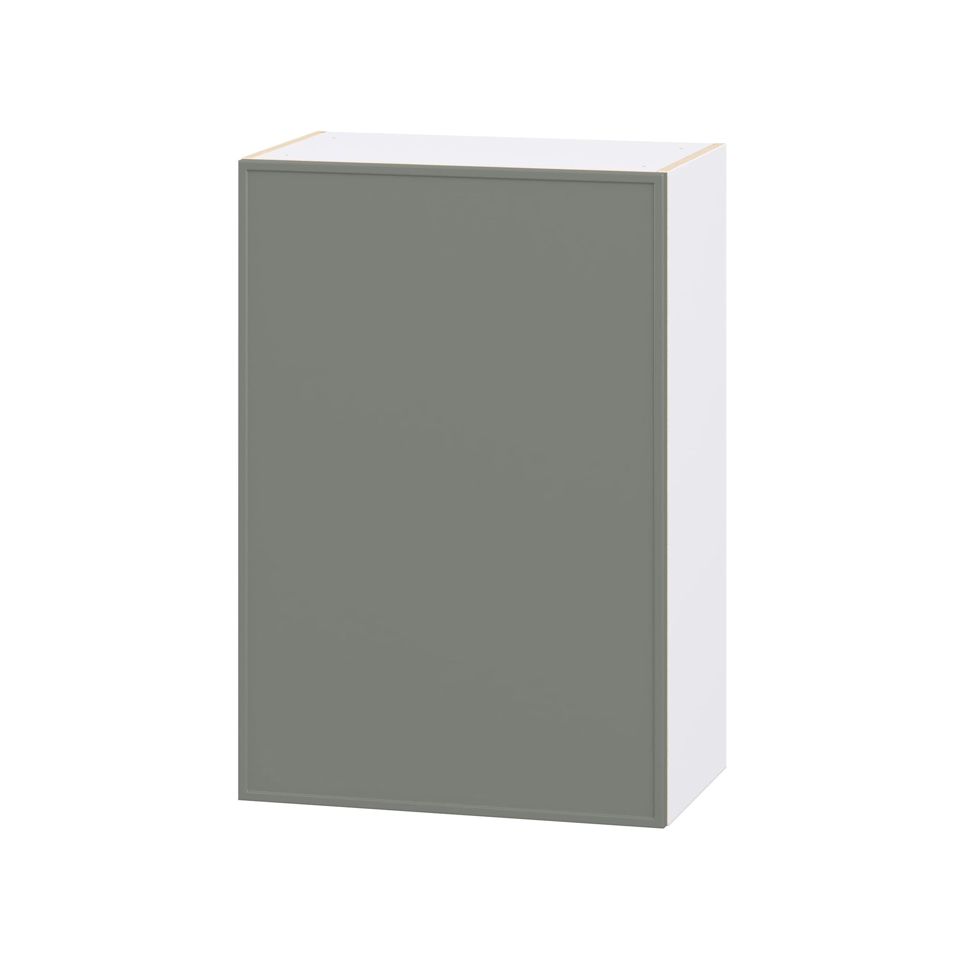 Hugo&Borg Concord 24-in W x 35-in H x 14.91-in D Moss Green Wall Fully Assembled Cabinet Flat Panel Slim shaker