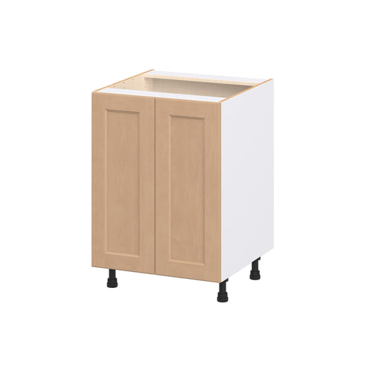 Hugo&Borg Raleigh 24-in W x 34.5-in H x 24.5-in D Sugar Cookie Base Fully assembled Cabinet (Flat Panel Shaker)