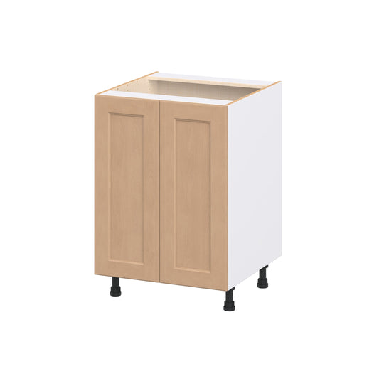 Hugo&Borg Raleigh 24-in W x 34.5-in H x 24.5-in D Sugar Cookie Base Fully Assembled Cabinet Flat Panel Shaker