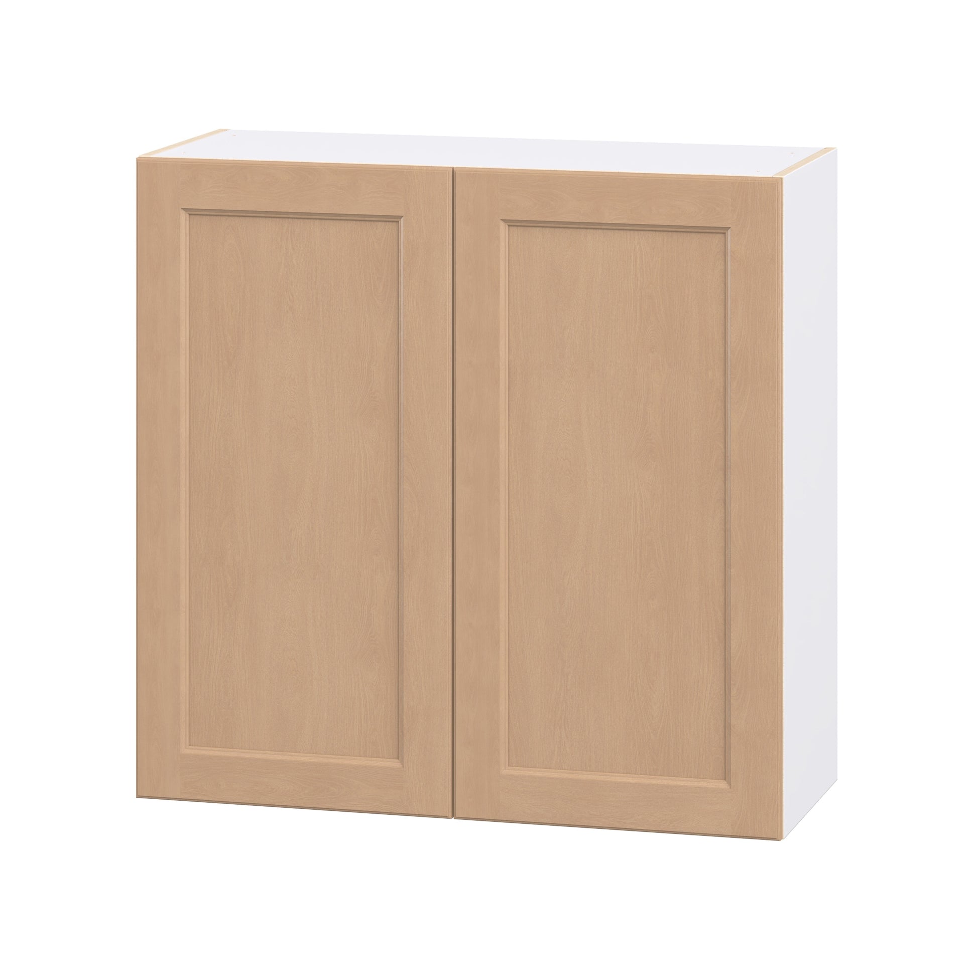 Hugo&Borg Raleigh 36-in W x 35-in H x 14.75-in D Sugar Cookie Wall Fully Assembled Cabinet Flat Panel Shaker