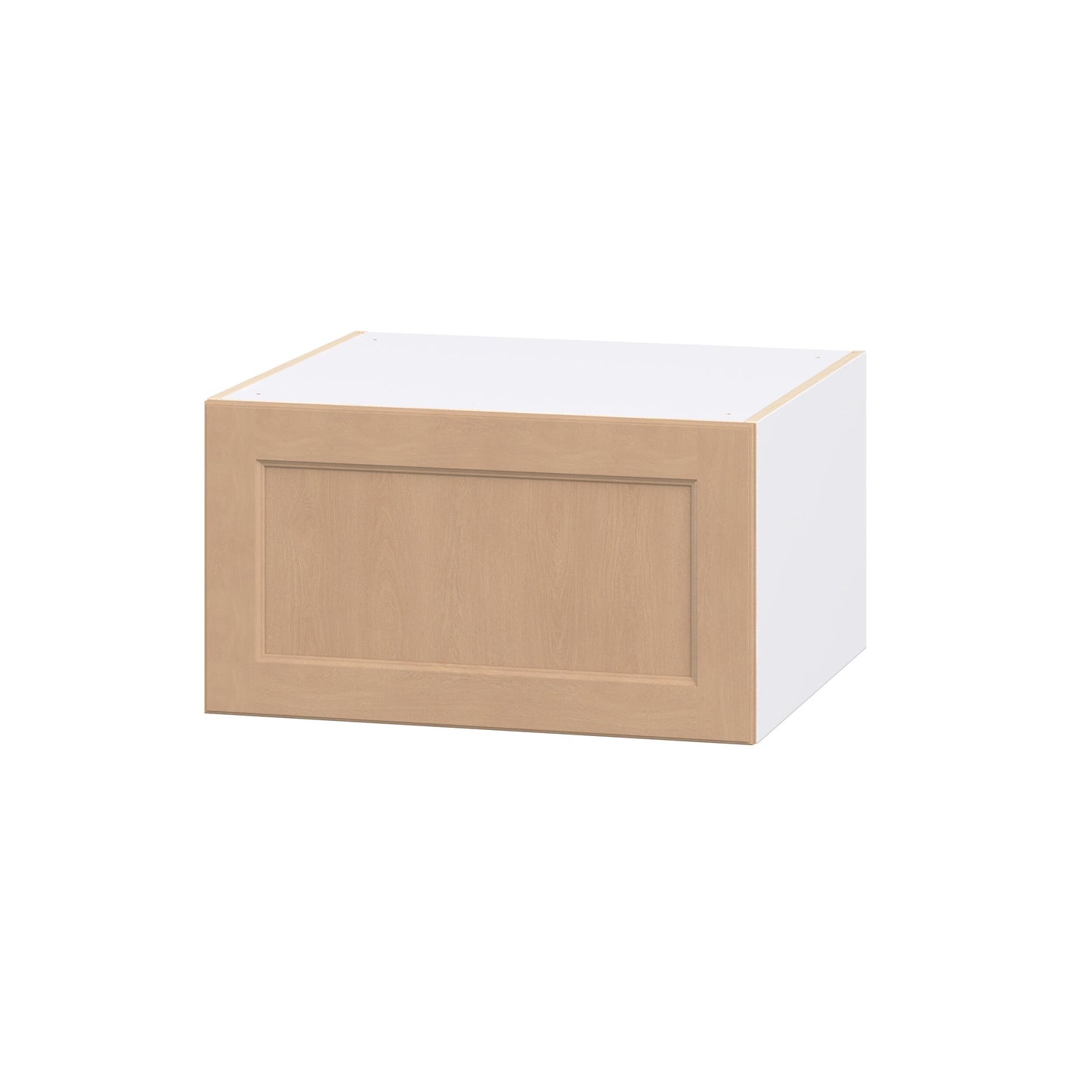 Hugo&Borg Raleigh 27-in W x 15-in H x 24-in D Sugar Cookie Wall Fully Assembled Cabinet Flat Panel Shaker