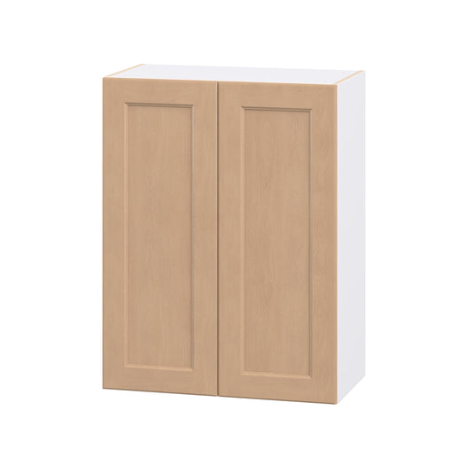 Hugo&Borg Raleigh 27-in W x 35-in H x 14.75-in D Sugar Cookie Wall Fully Assembled Cabinet Flat Panel Shaker