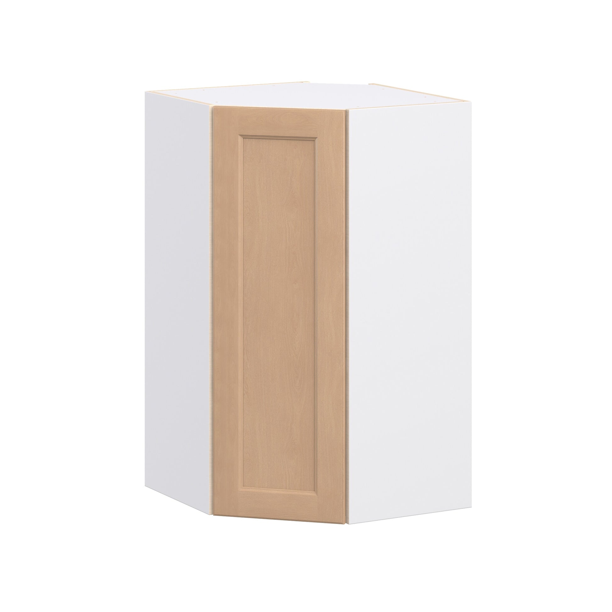 Hugo&Borg Raleigh 24-in W x 40-in H x 24-in D Sugar Cookie Wall Fully Assembled Cabinet Flat Panel Shaker