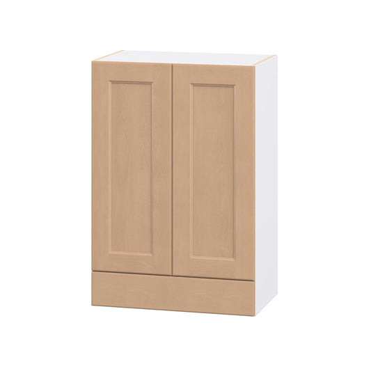 Hugo&Borg Raleigh 24-in W x 35-in H x 14.75-in D Sugar Cookie Wall Fully Assembled Cabinet Flat Panel Shaker