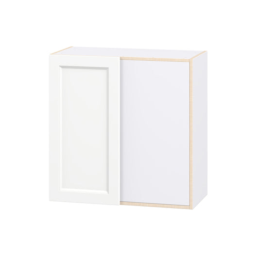 Hugo&Borg Riviera 30-in W x 30-in H x 14.75-in D Bright White Wall Fully Assembled Cabinet Flat Panel Shaker