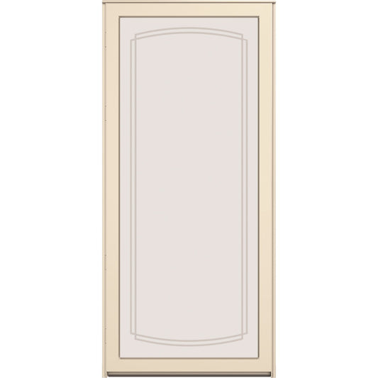 LARSON 60MT Maximum View 32-in x 81-in Almond Aluminum Reversible Hinge Storm Door Beveled Glass with Interchangeable Screen ( No handle )