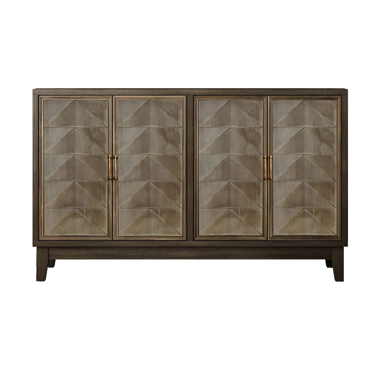 SINOFURN Rustic Brown MDF Sideboard