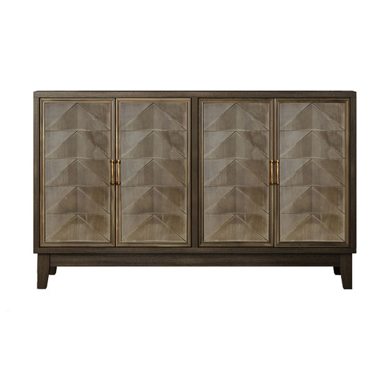 SINOFURN Rustic Brown MDF Sideboard