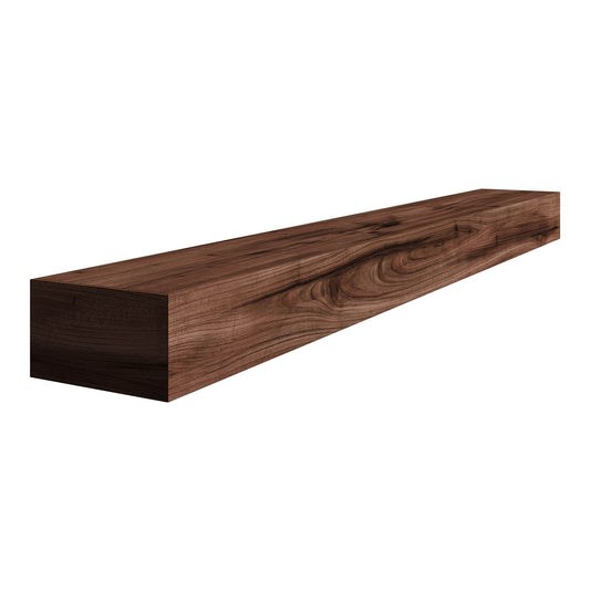 Ornamental Mouldings 48-in W x 5.25-in H x 9.25-in D Rustic Unfinished Walnut Hollow Farmhouse Fireplace Mantel Shelf