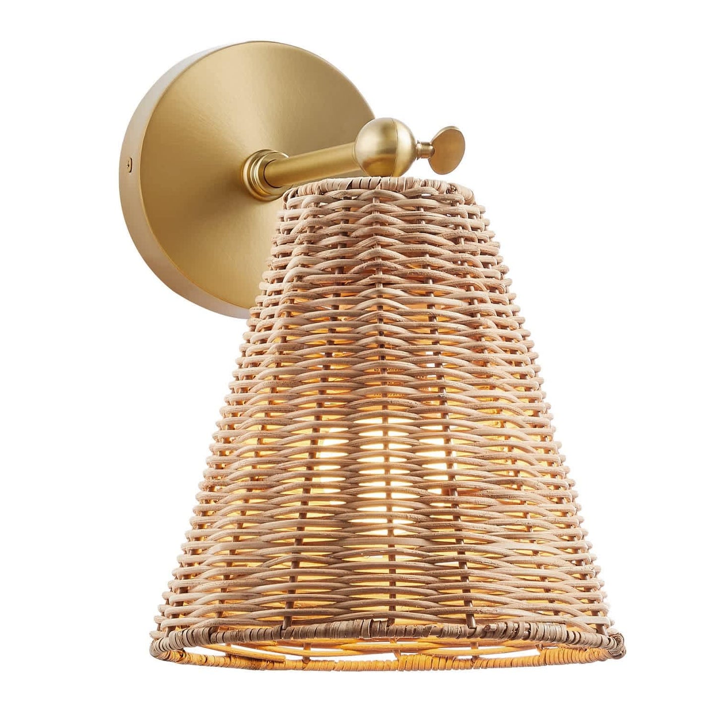 Trade Winds Lighting Wall Sconce in Natural Brass
