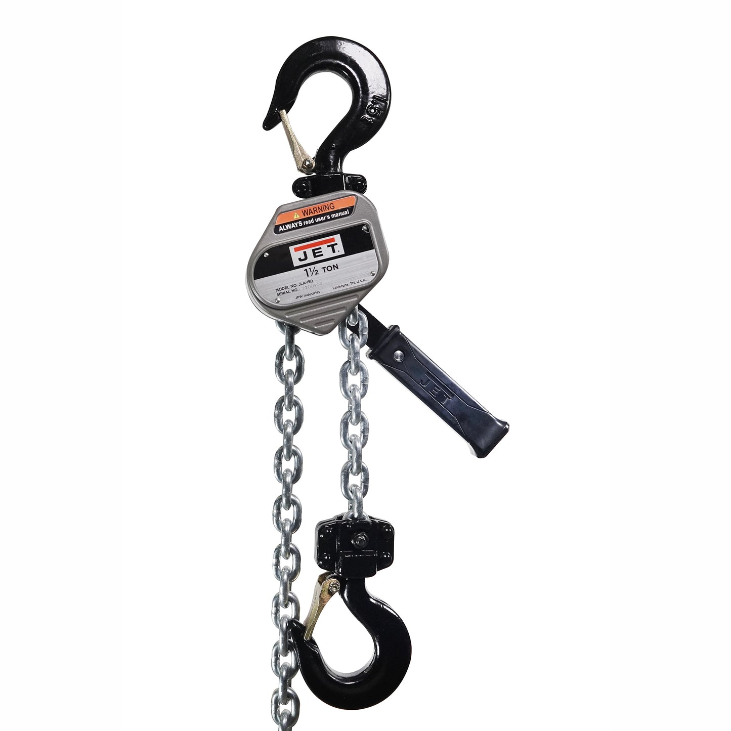 JET JLA-150-5, JLA Series, 1-1/2 Ton Compact Lever Hoist, 5-ft Lift
