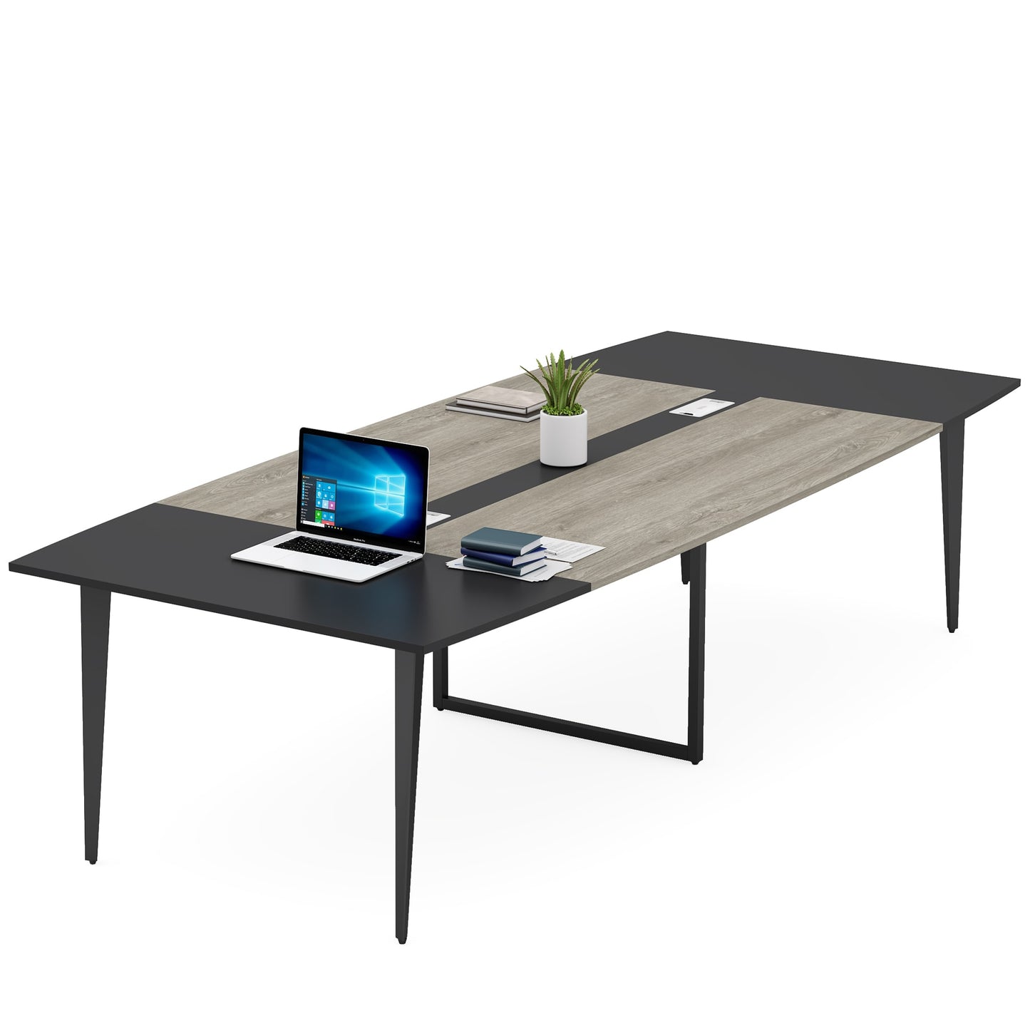 Tribesigns Office Conference Table Multiple colors/finishes 10 -Person Conference table ( 94.48-in W x 29.52-in H )