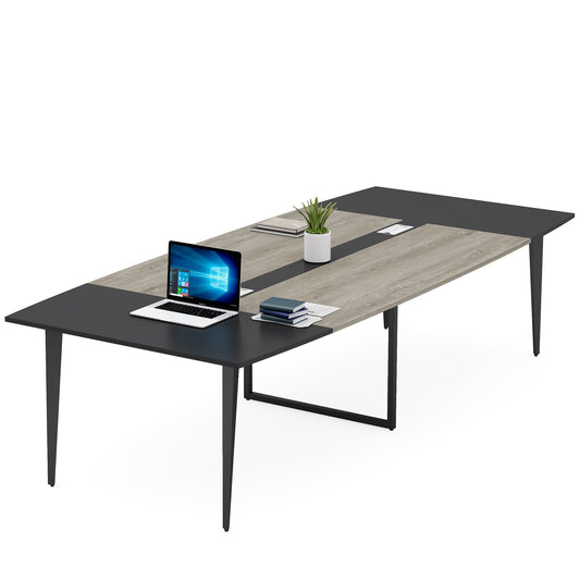 Tribesigns Office Conference Table Multiple colors/finishes 10 -Person Conference table ( 94.48-in W x 29.52-in H )