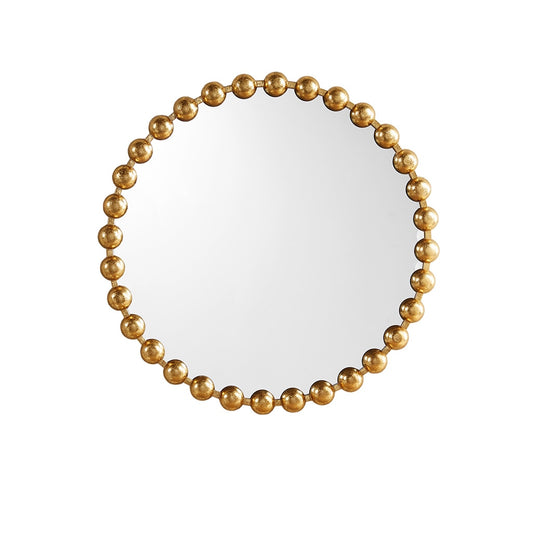 Siavonce 27-in W x 27-in H Round Gold Framed Full Length Wall Mirror