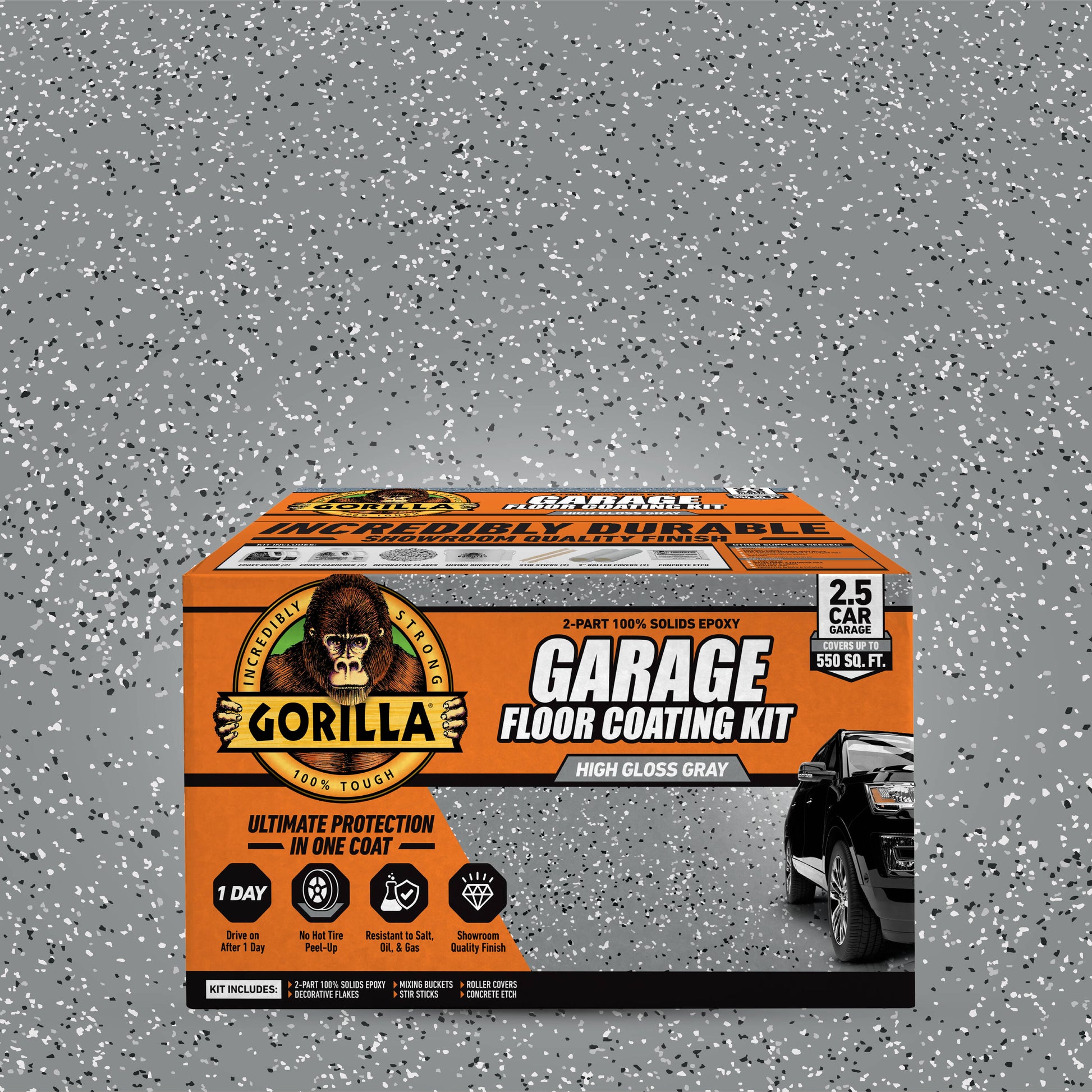 Gorilla 2-part Gray Epoxy Concrete and Garage Floor Paint ( Kit )