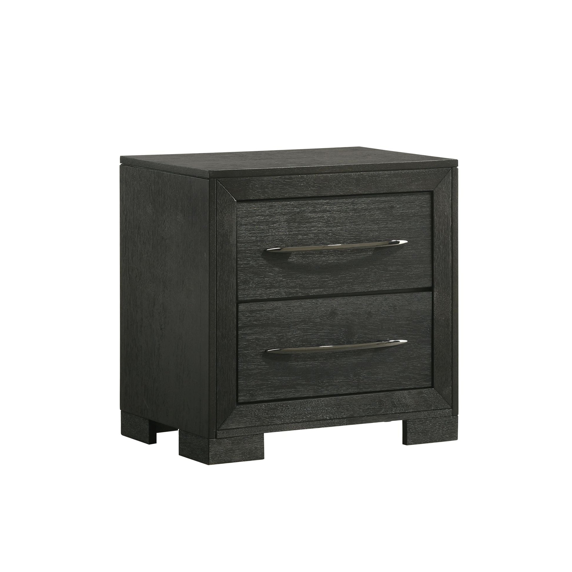 Picket House Furnishings Black 2 -Drawer 24-in W x 24-in H Modern Nightstand