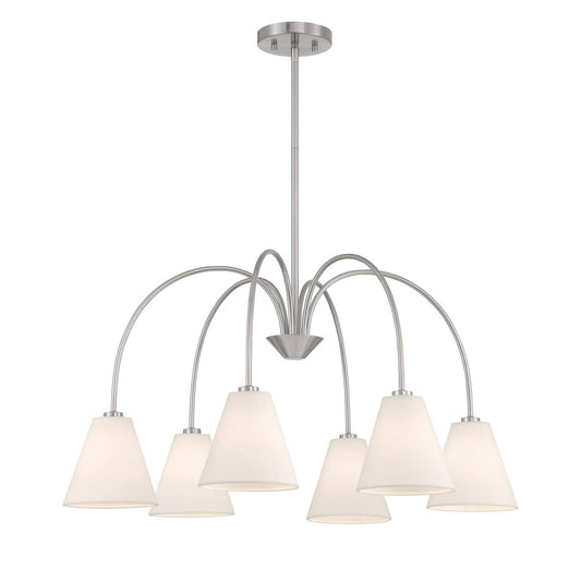 Trade Winds Lighting Chandelier in Brushed Nickel