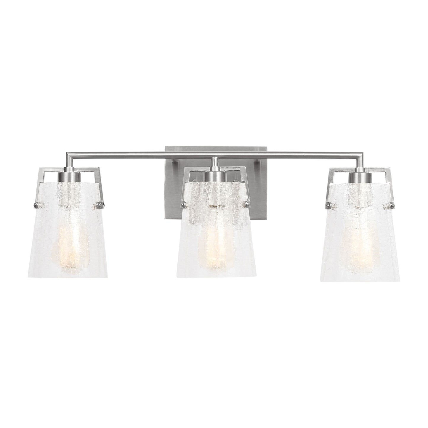 Scott Living Crofton 24-in 3 Light Brushed Nickel Modern/contemporary Bathroom Vanity light