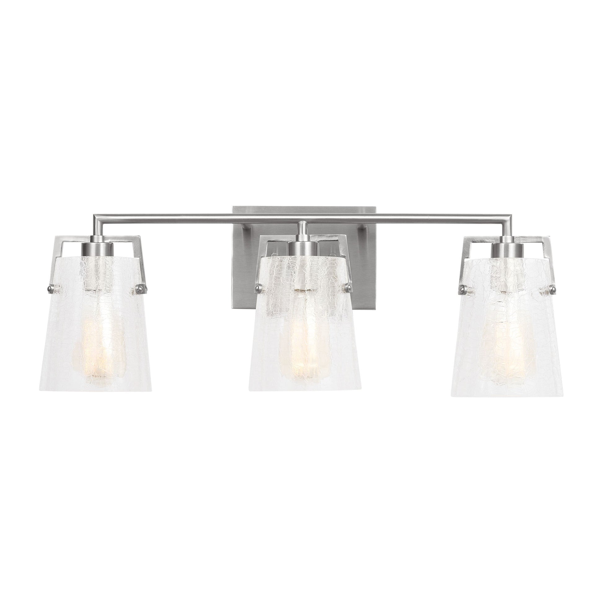 Scott Living Crofton 24-in 3 Light Brushed Nickel Modern/contemporary Bathroom Vanity light