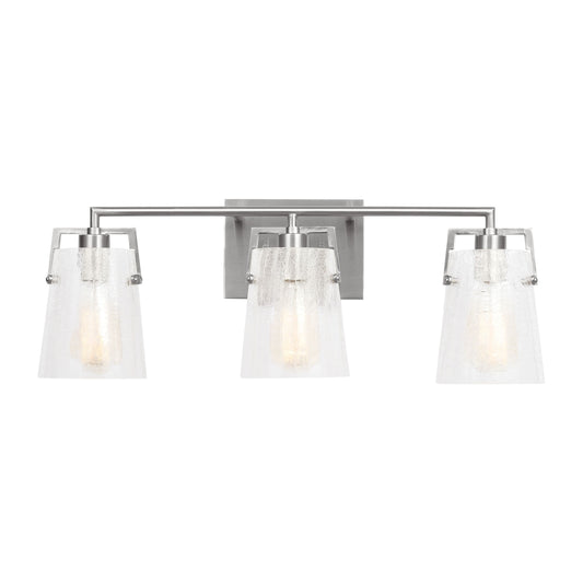 Scott Living Crofton 24-in 3 Light Brushed Nickel Modern/contemporary Bathroom Vanity light