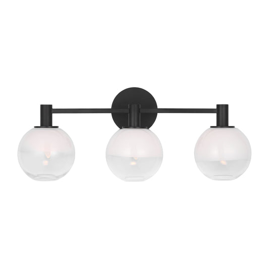 Generation Lighting Torian 24-in 3 Light Matte Black Modern/contemporary Bathroom Vanity light