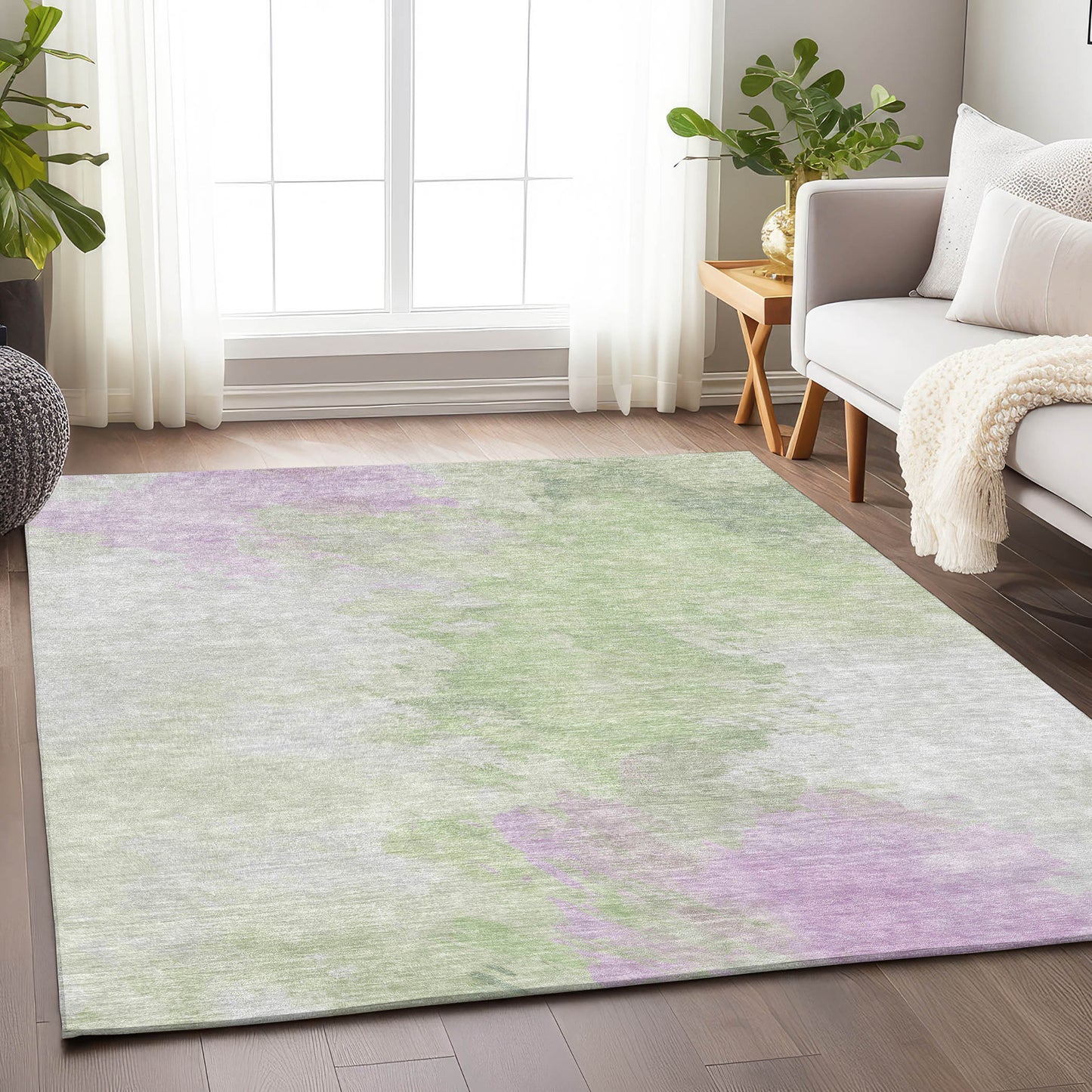 Addison Rugs Chantille ACN1675AL 9 x 12 (ft) Loomed Polyester Aloe Rectangular Indoor/Outdoor Machine washable Pet Friendly Area rug