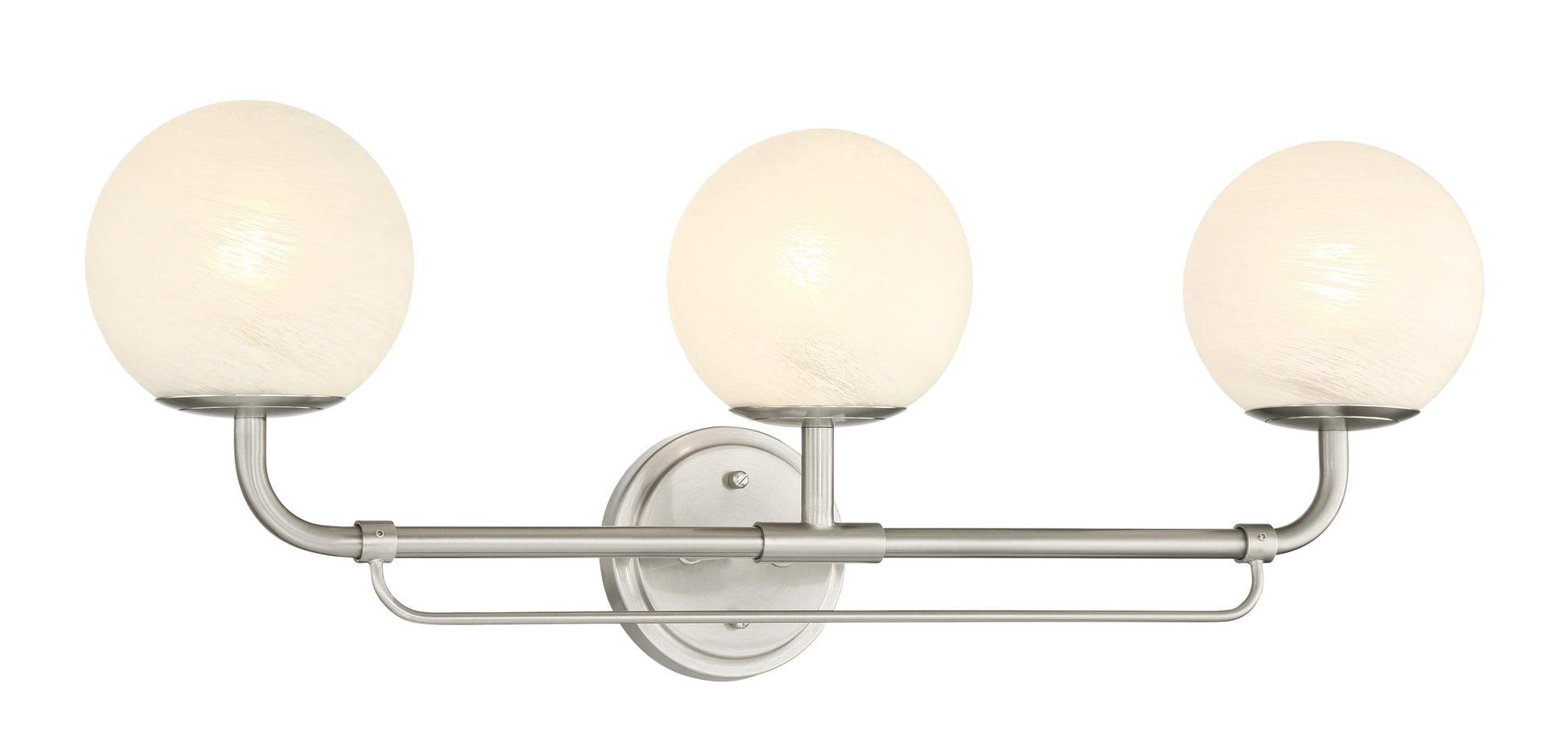 Minka Lavery Whitehall 28-in 3 Light Brushed Nickel Modern/contemporary Bathroom Vanity light bar